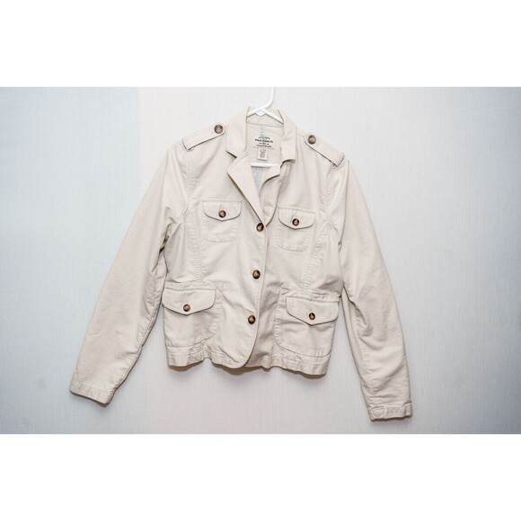Ralph Lauren Polo Jeans Co XL Cotton white jean jacket womens - Picture 1 of 7